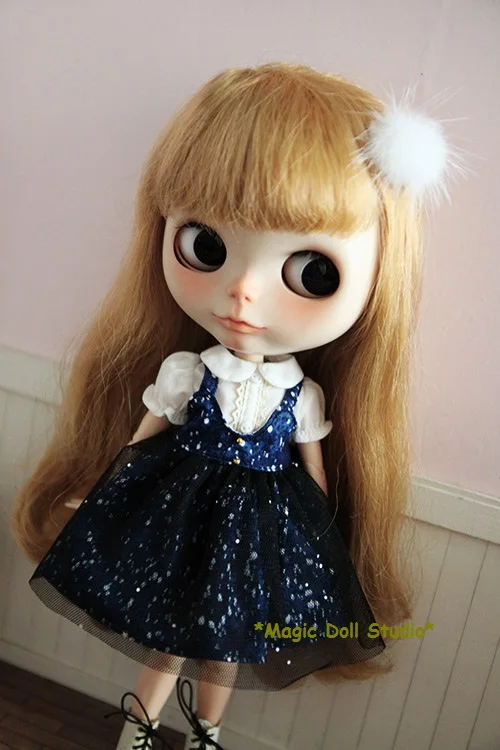 [MG331] Новинка 2019 бесплатная доставка Кукольное платье Neoblythe # платье-жилет с узором