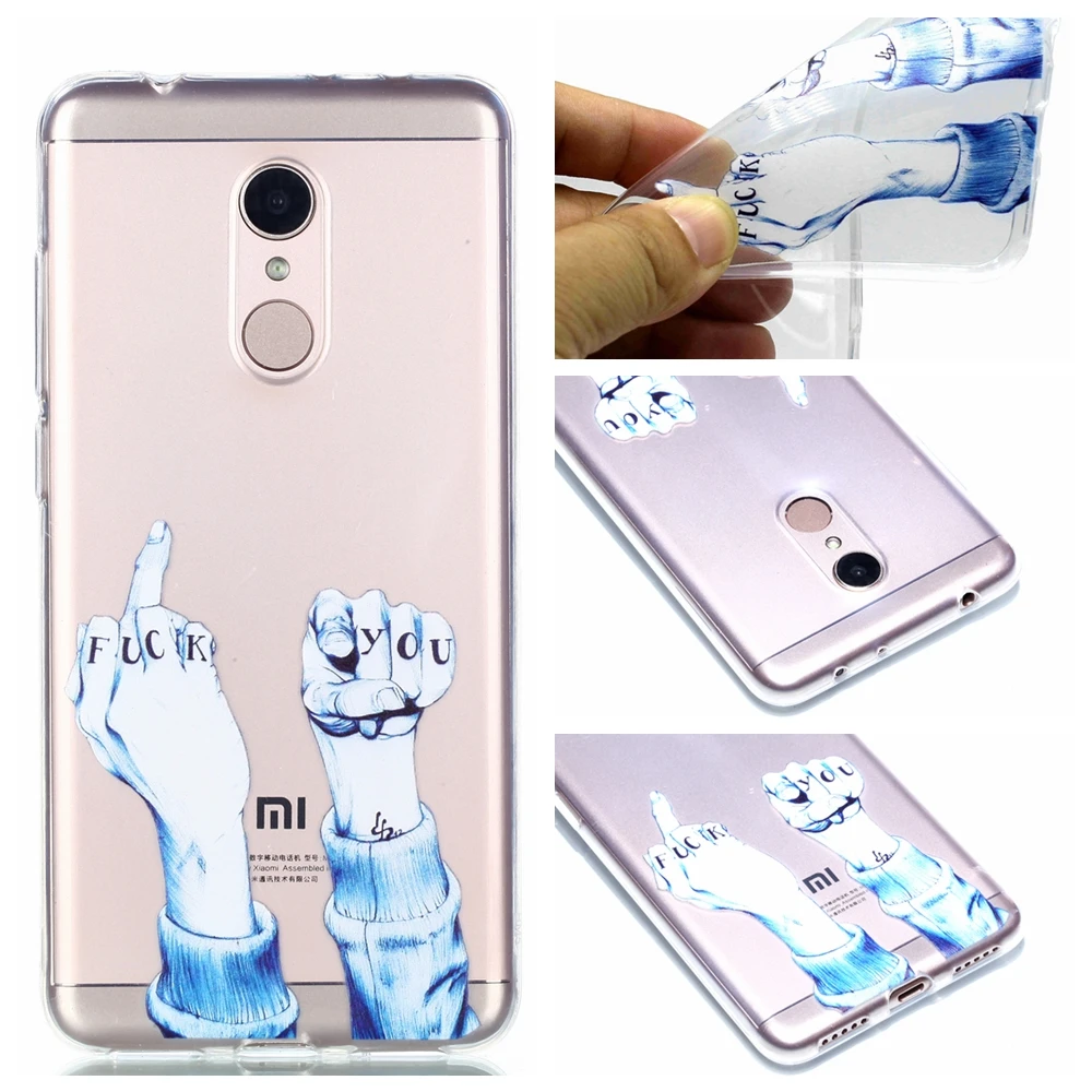 Модные противоударные ТПУ Мягкие силиконовые окрашенные Чехлы для Redmi версия 4 Note