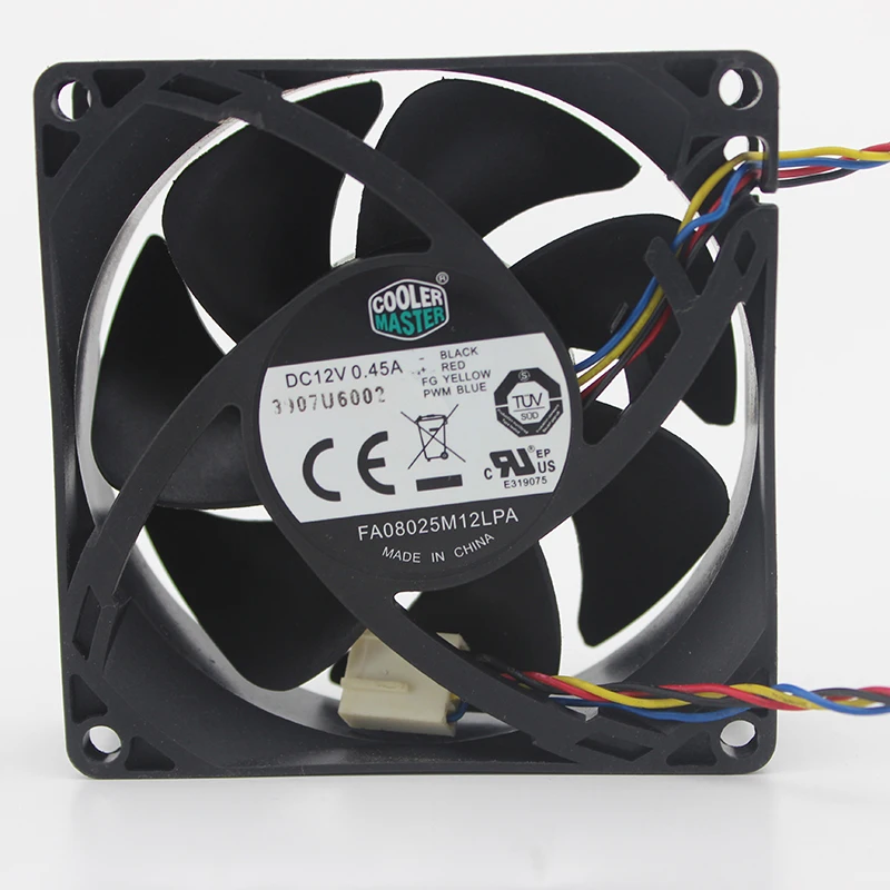 

FA08025M12LPA 8CM 80*80*25MM 0.45A DC 12V 4-lines PWM CPU hydraulic mute temperature control cooling fan