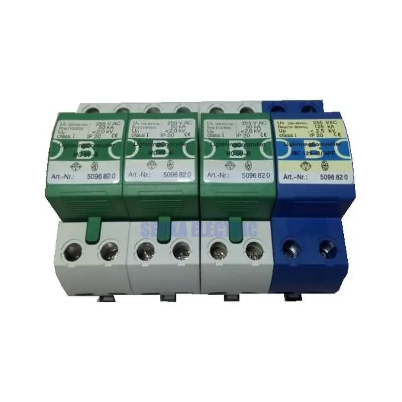 MCD50-B/3 + NPE 50KA ~ 255V AC IP20 устройство для защиты от перенапряжения защита