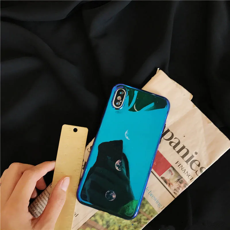 Лазерный Чехол для мобильного телефона Blu-Ray Eclipse Iphone 66S 78 78Plus X Универсальный