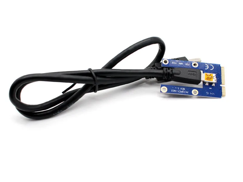 60 см USB 3,0 Mini PCI-E к PCIe PCI Express 1x к 16x удлинитель Riser Card Adapter удлинитель для майнинга биткоина BTC