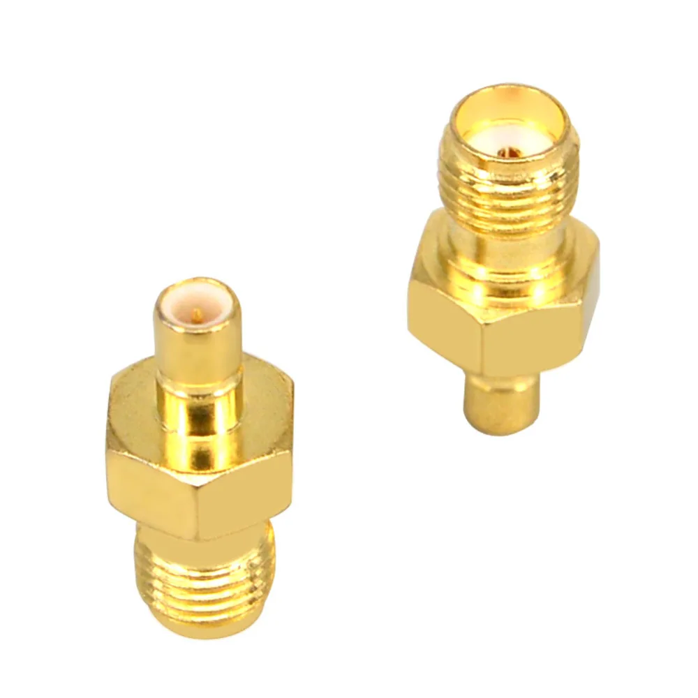 2 шт. коаксиальный переходник SMA female to SMB male RF коннектор прямой латунный