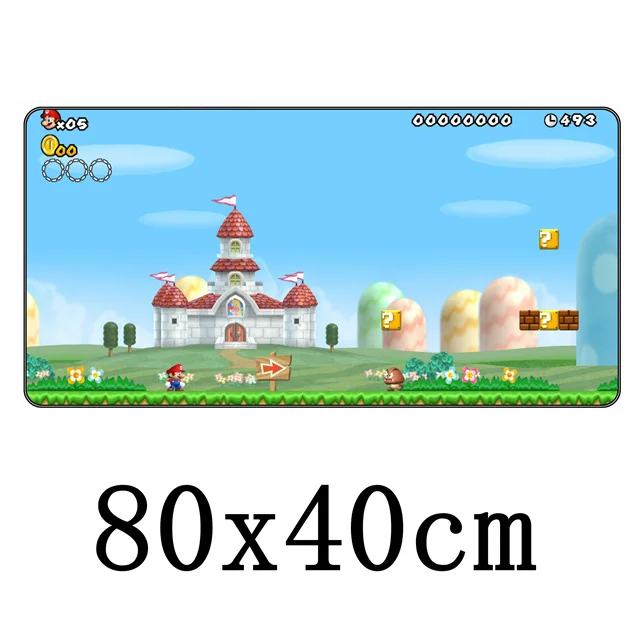 FFFAS 80x40 см Классический игровой большой коврик для мыши гриб Марио Дракон игры большой стол мягкий коврик для мыши Настольный коврик для ноутбука - Цвет: Model G