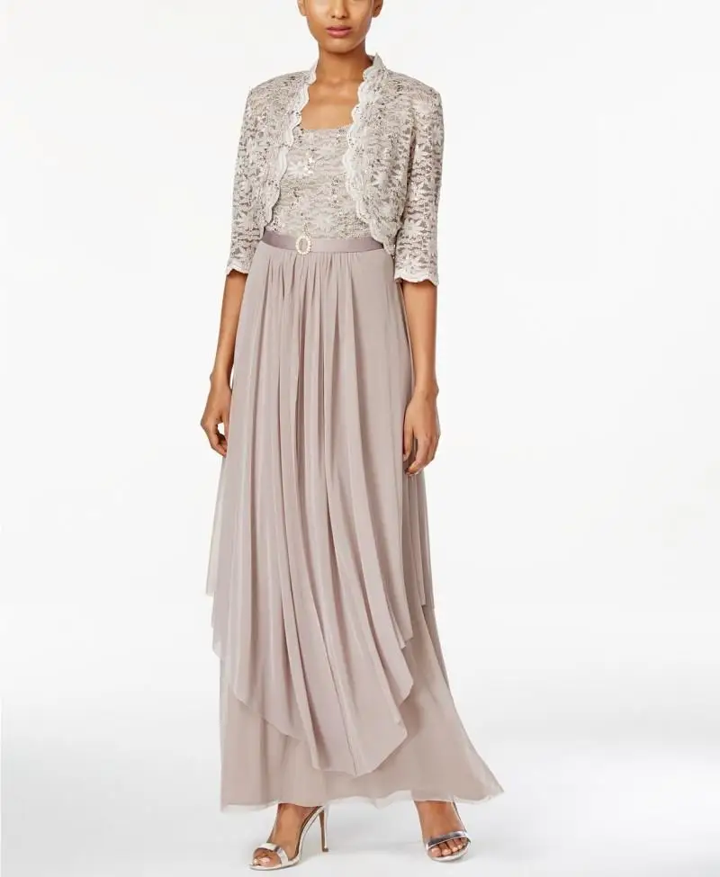 Vestido novia кружевные расшитые бисером платья до щиколотки большие размеры
