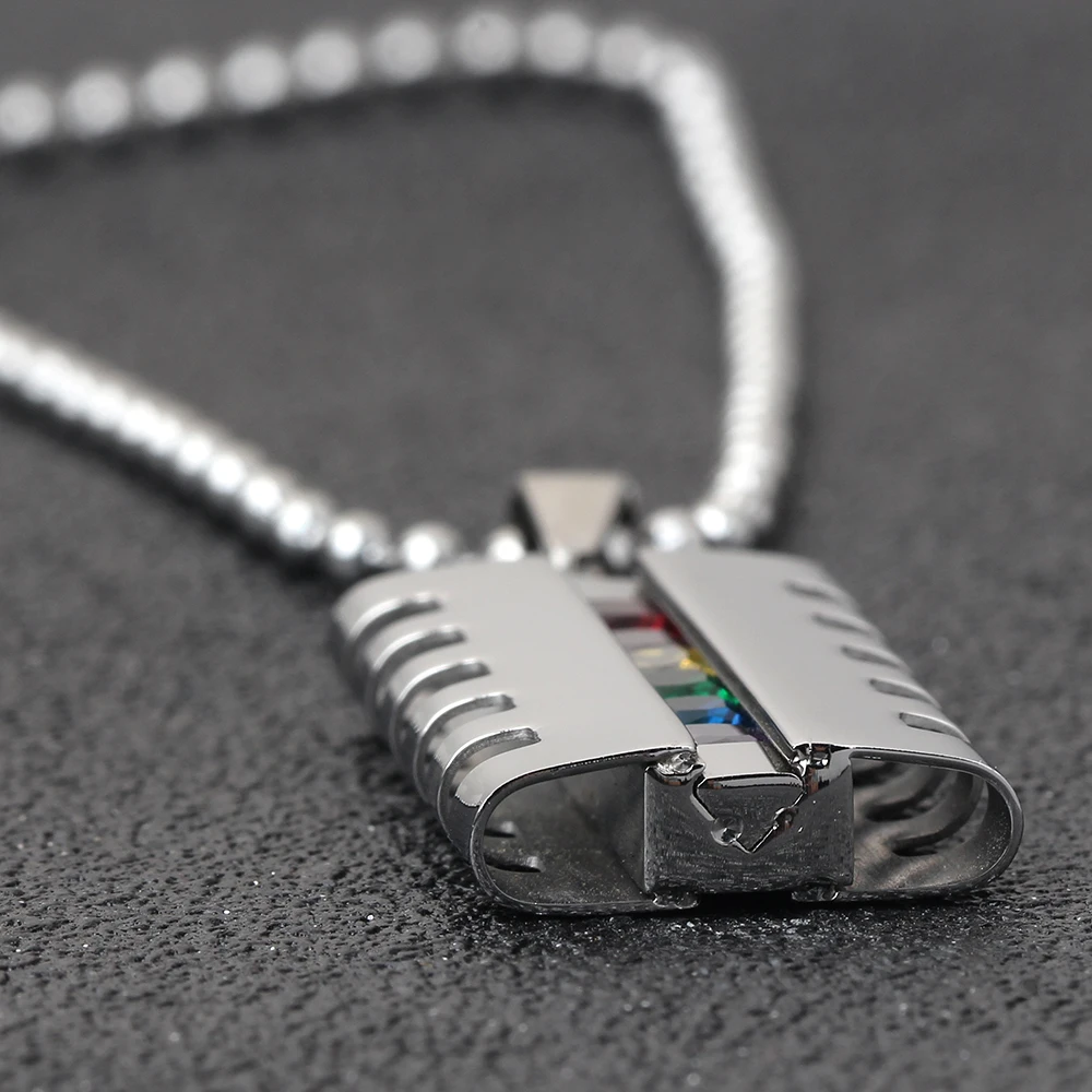 Высококачественное женское ожерелье с подвеской в виде гордости Радужное модное