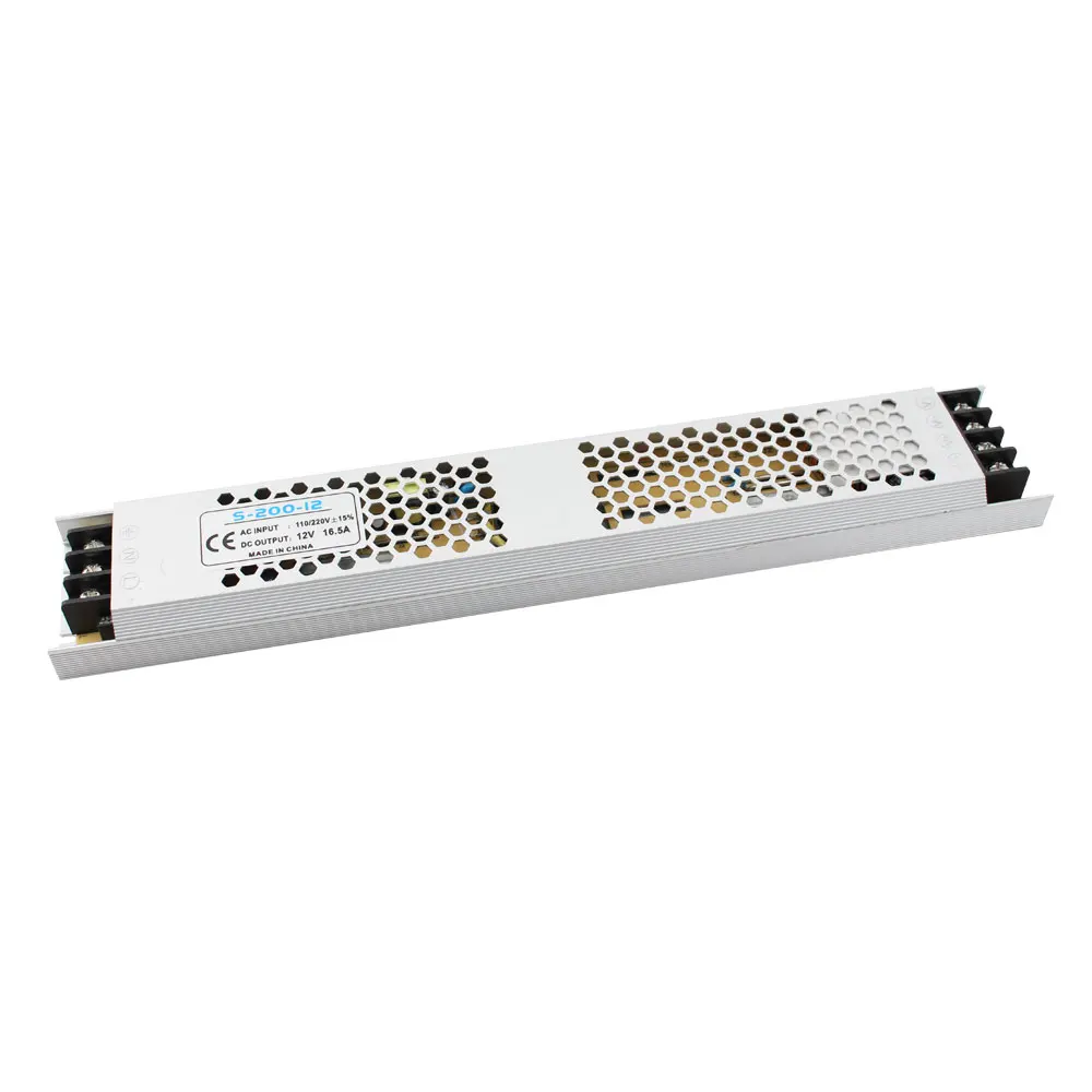 Ультра тонкий светодиодный Питание источник постоянного тока 12V 24V