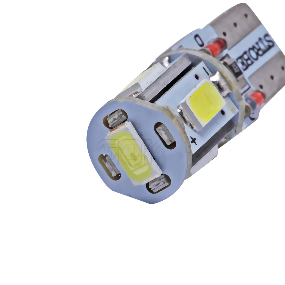 10 шт./лот T10 светодиодная стробоскопическая вспышка ing 194 W5W t10 5smd led 5630 5730