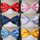 Новый галстук-бабочка для мужчин карамельные цвета Модный Галстук для свадебной вечеринки однотонный галстук-бабочка для мальчиков мужская одежда рубашка подарок аксессуары для платья рубашки