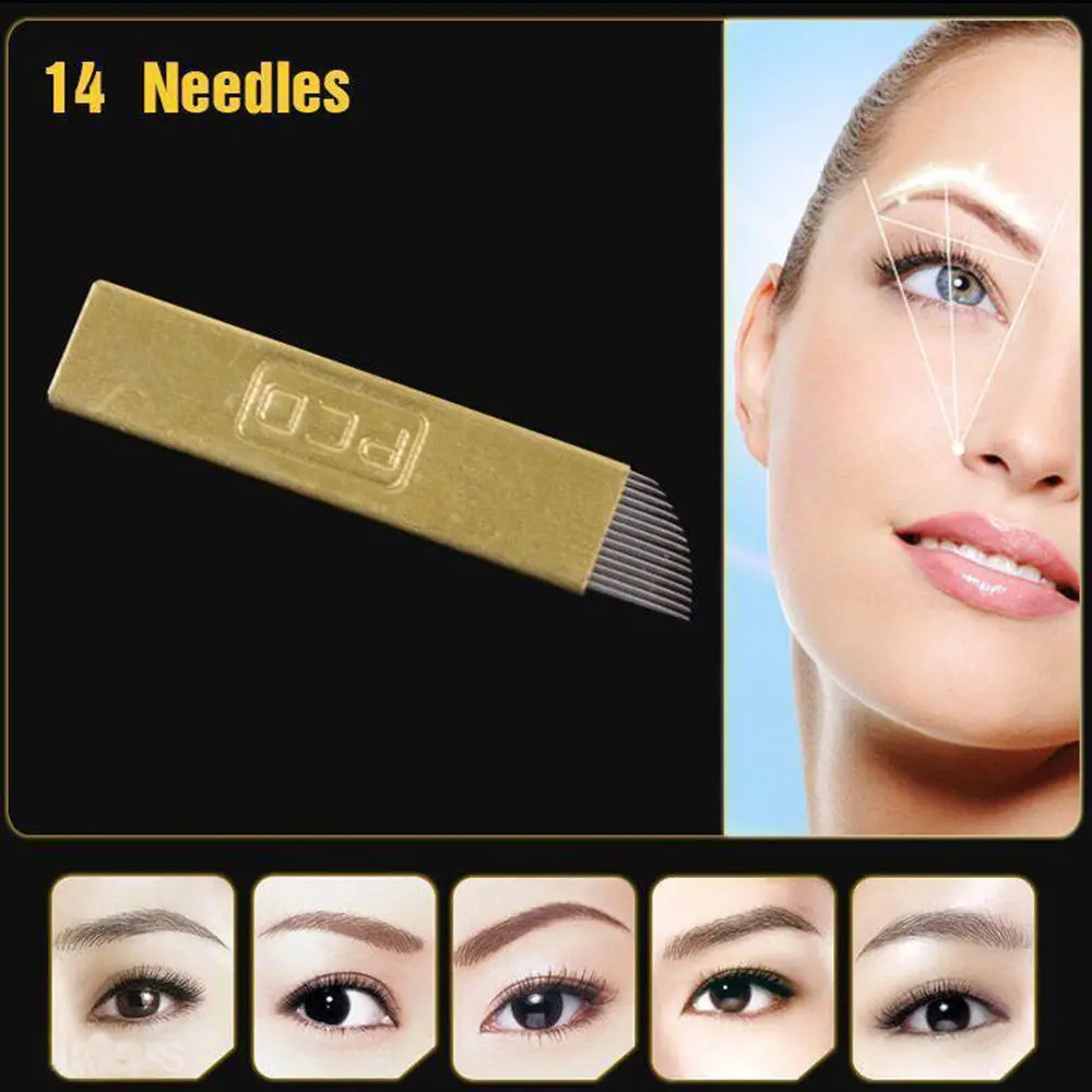 5 шт. иглы для татуажа бровей 12 контактов|microblading needles|blade microbladingpcd |