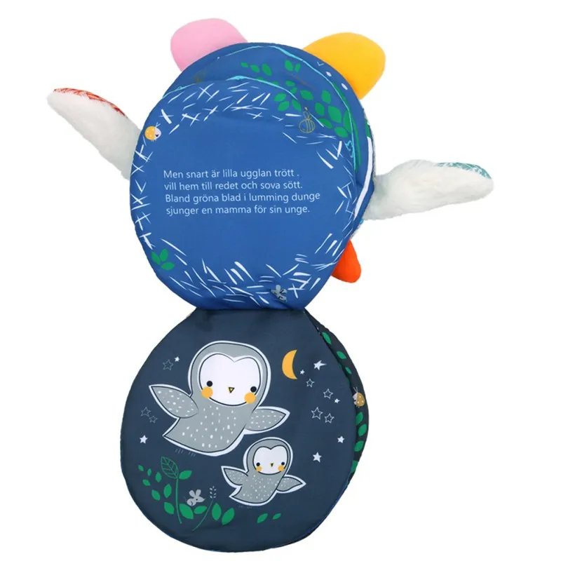 Детская развивающая игрушка из мягкой ткани обучающая познавательная книга для