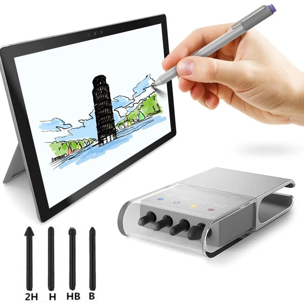 Профессиональный набор наконечников для сенсорного пера 2 H/H/HB/B Microsoft Surface Pro 4/5