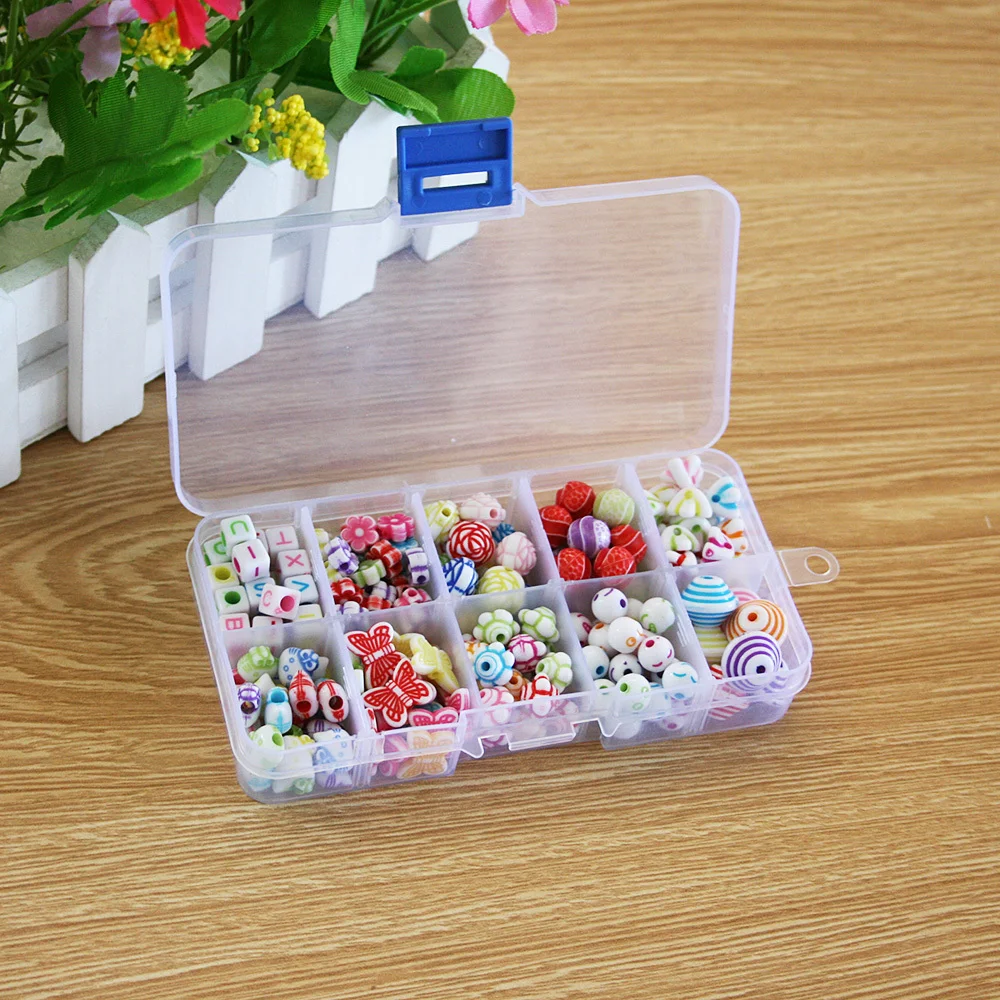 Новый DIY браслет ювелирные изделия Акриловые полосы Бусины коробка набор