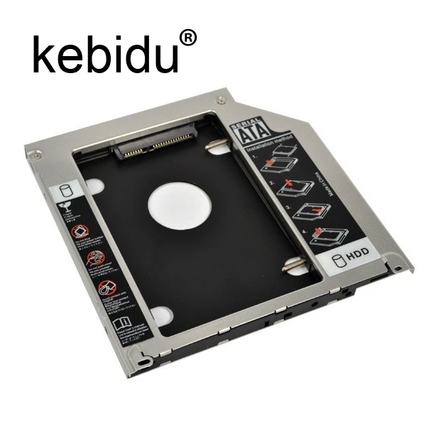 Kebidu Универсальный 9 5 мм второй HDD Caddy 2nd SATA 3 0 жесткий диск 2 &quotSSD Корпус для Macbook Pro Air