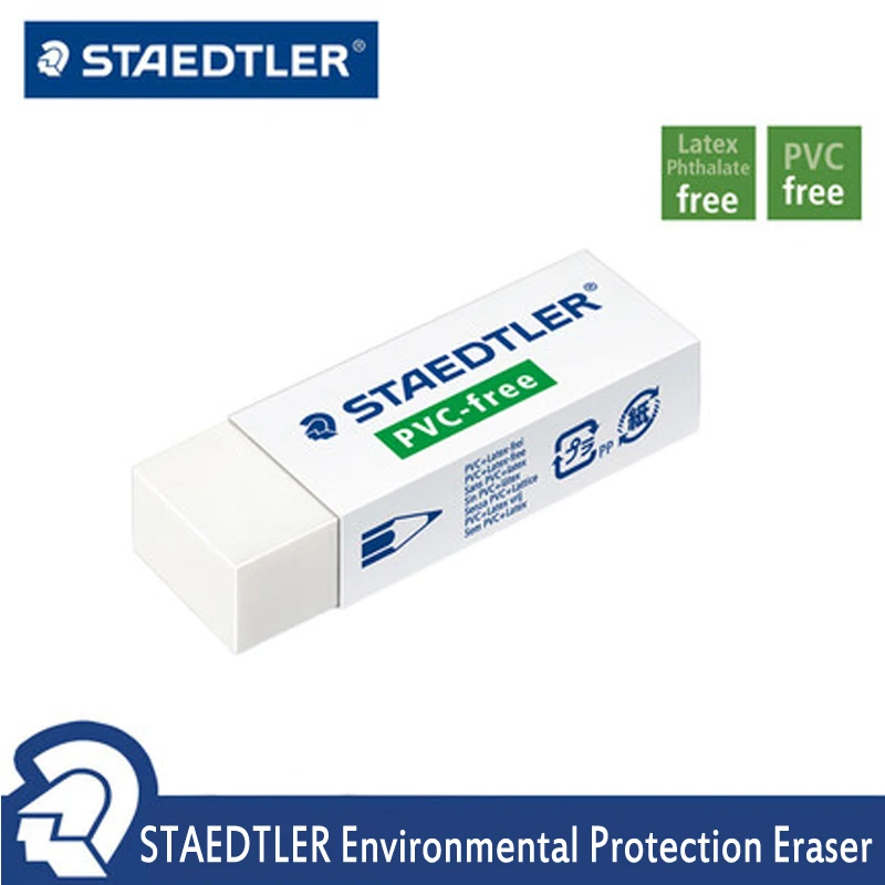 

6pcs STAEDTLER 526 B20 Standard Pencils Eraser Sketch Drawing Eraser Student Stationery School Office Supplies Pencil Erasers