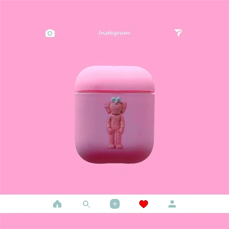 Hot Cartoon Anti-drop Cover Wireless Earphone Charging Bag for Apple AirPods 1 2 Lovely personality Bluetooth Headset Box | Электроника