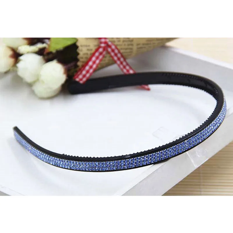 Top Quality Three Rows Rhinestone Crystals Teeth Hair Hoop Hairbands For Women Girls Fashion Headwear Accessories |