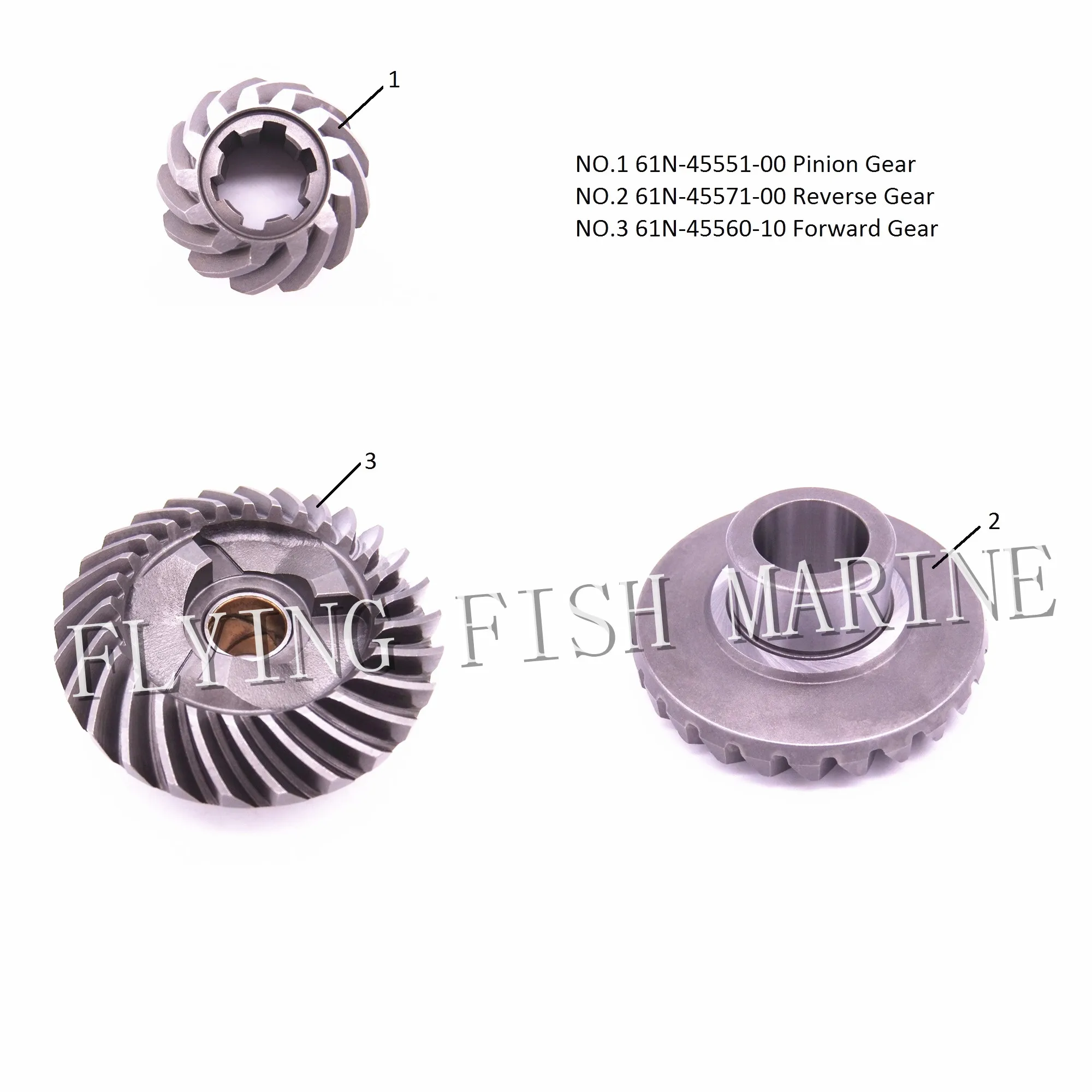 Лодочный мотор 61N 45551 00 Pinion & 45571 Reverse 45560 10 передний редуктор для Yamaha F25 E25B E30H 25B 30H|boat