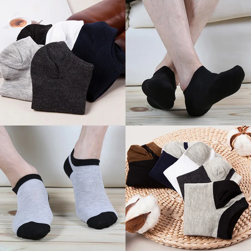Носки мужские короткие в винтажном стиле 10 шт. = 5 пар/лот|fashion men socks|mens fashion socksmen socks