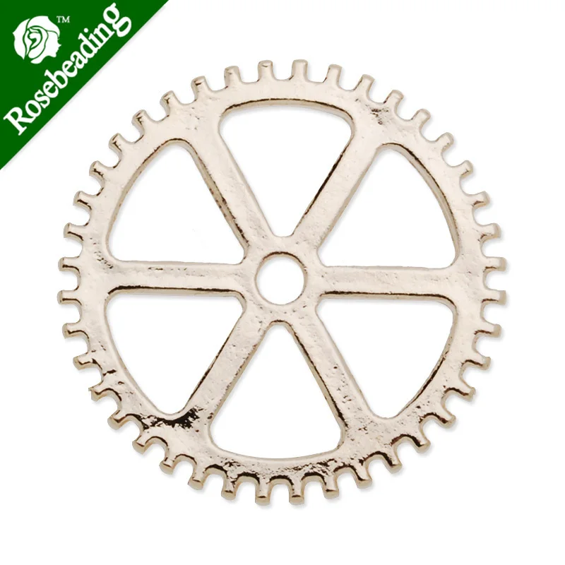 20 мм металлический стимпанк из розового золота шармы для зубчатой передачи