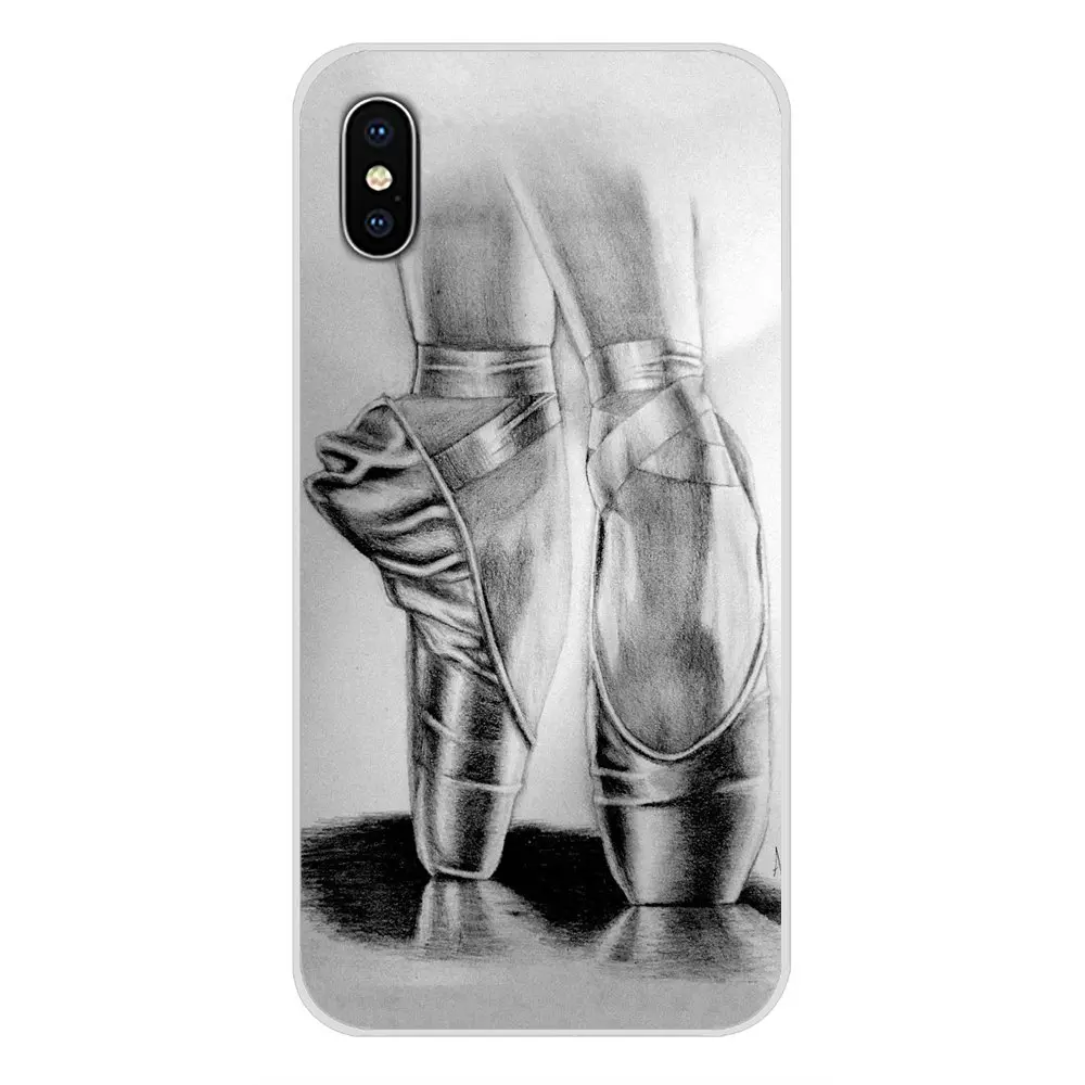 Балетные балетки для Samsung Galaxy A5 A6S A7 A8 A9S Star J4 J6 J7 J8 Prime Plus 2018 Прозрачный чехол из ТПУ |