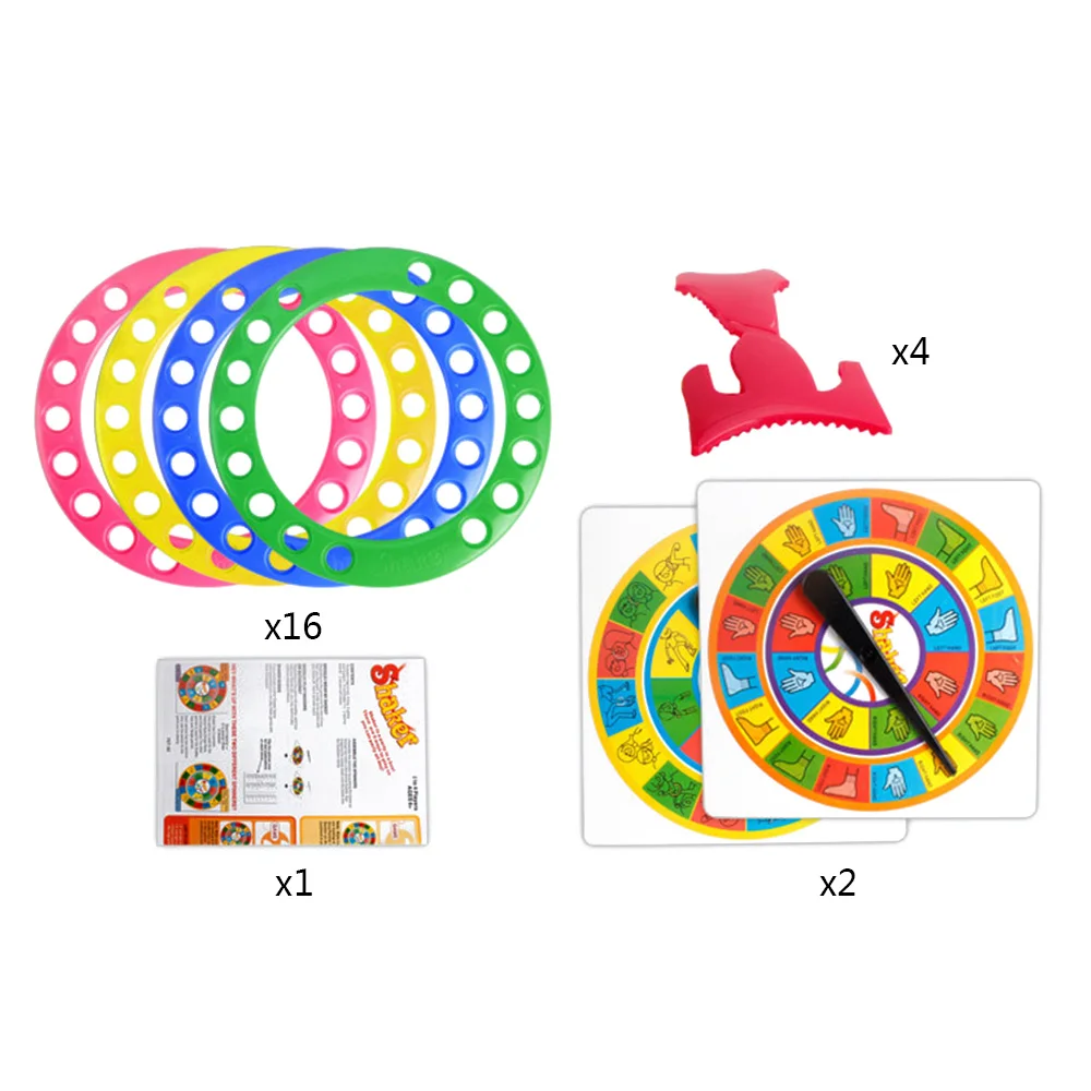 

Twisting Shaker Game 5-in-1 Twister Game, Hands on Kids interacting indoor Out Door Interactive Party Game ( English Version)