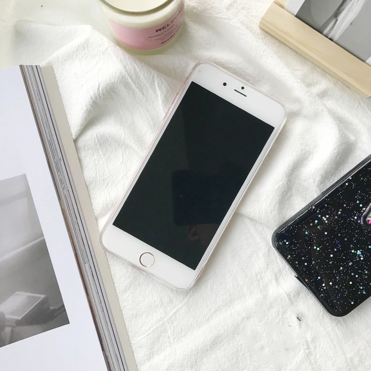[From Jenny] Clear Transparent Ice Cream Phone Case for iPhone 7 7plus 6 6s Plus Soft Cover girls Fundas |