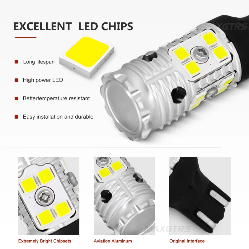 2x W16W T15 светодиодный светильник 3030 SMD Canbus OBC без ошибок светодиодный резервный светильник 921 912 W16W светодиодный Автомобильный задний ксеноновый белый DC12V