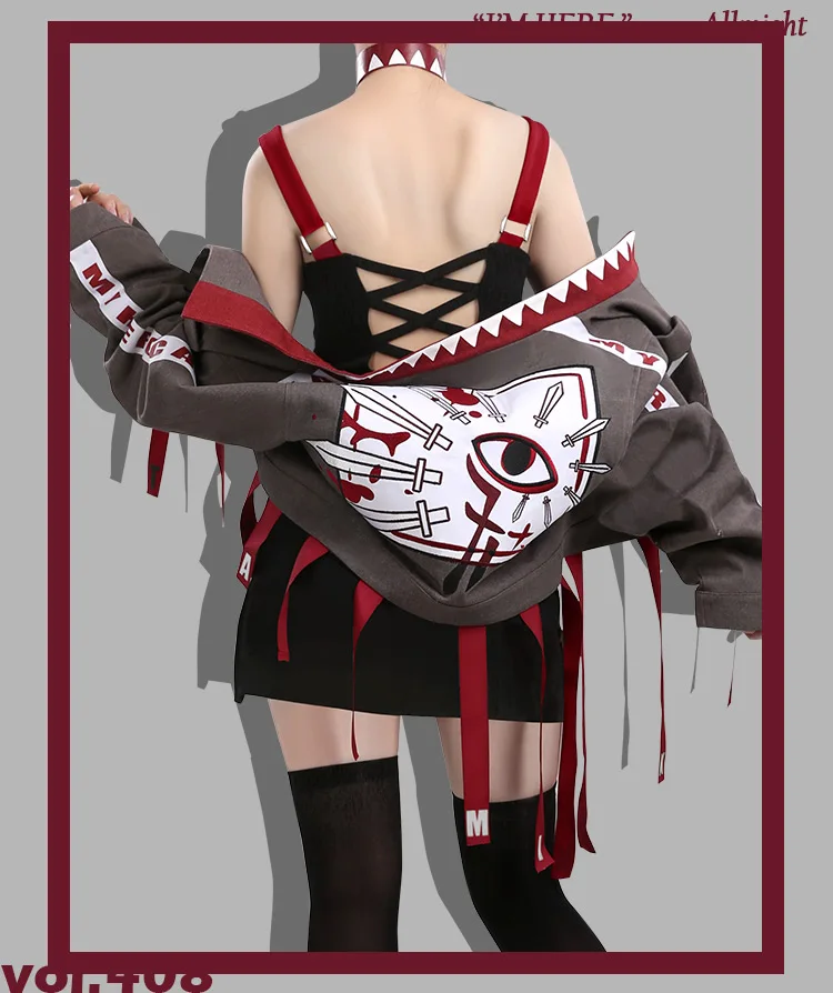 Aime Косплей Boku no Hero Academy Cross my body Himiko Toga Косплей бамбуковый веер искусство Модный повседневный комплект пальто платье год
