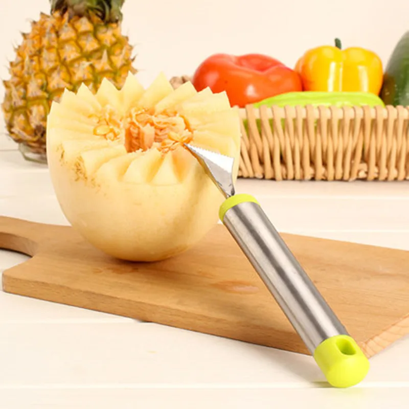 LMETJMA Овощные и Фруктовые Резьба Инструменты Из Нержавеющей Стали Дыня Baller Фрукты