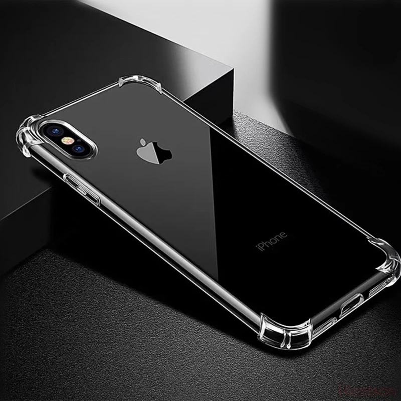 Противоударная защита от ударов для iPhone 7 чехол 360 Защита корпуса 8 6s 5 5S SE X мягкий