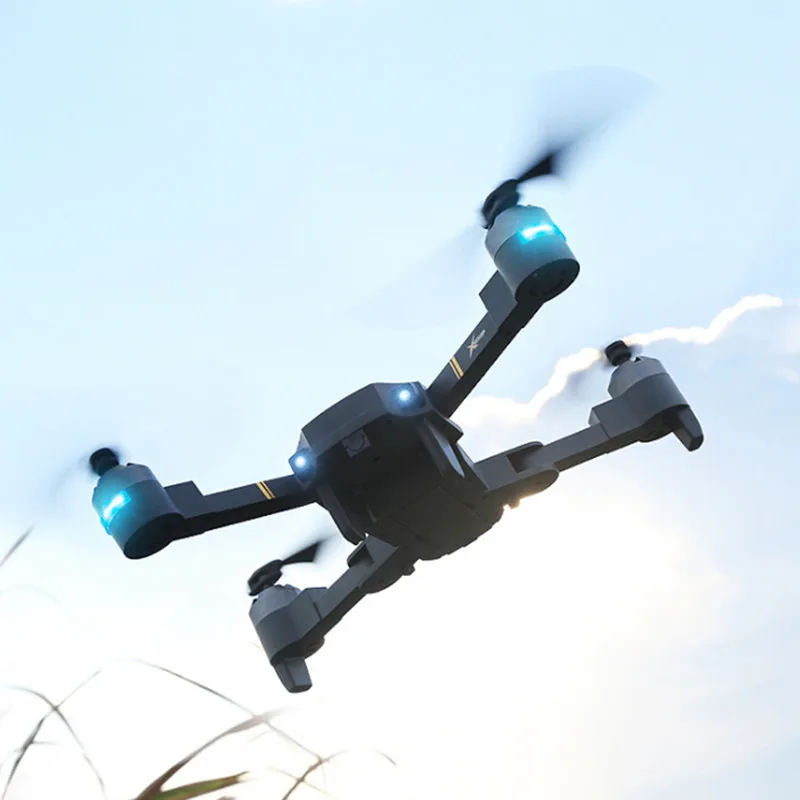 Складной беспилотные летательные аппараты с WI-FI FPV HD Камера дрона с дистанционным управлением 2,4G 4CH 6-осевой Радиоуправляемый вертолет в режиме реального времени Quadcopter RTF р/у Дрон vs XS809