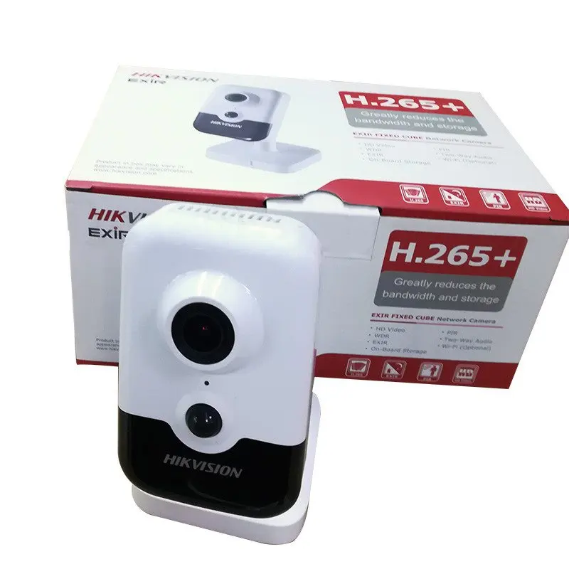 HIKVISION DS-2CD2435FWD-IW 3MP инфракрасный cube камера Встроенный микрофон H.265 мини