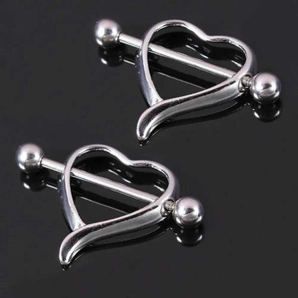 1 пара кольцо для пирсинга в виде сердца/крыла/цветка|barbell piercing|nipple barnipple wings |