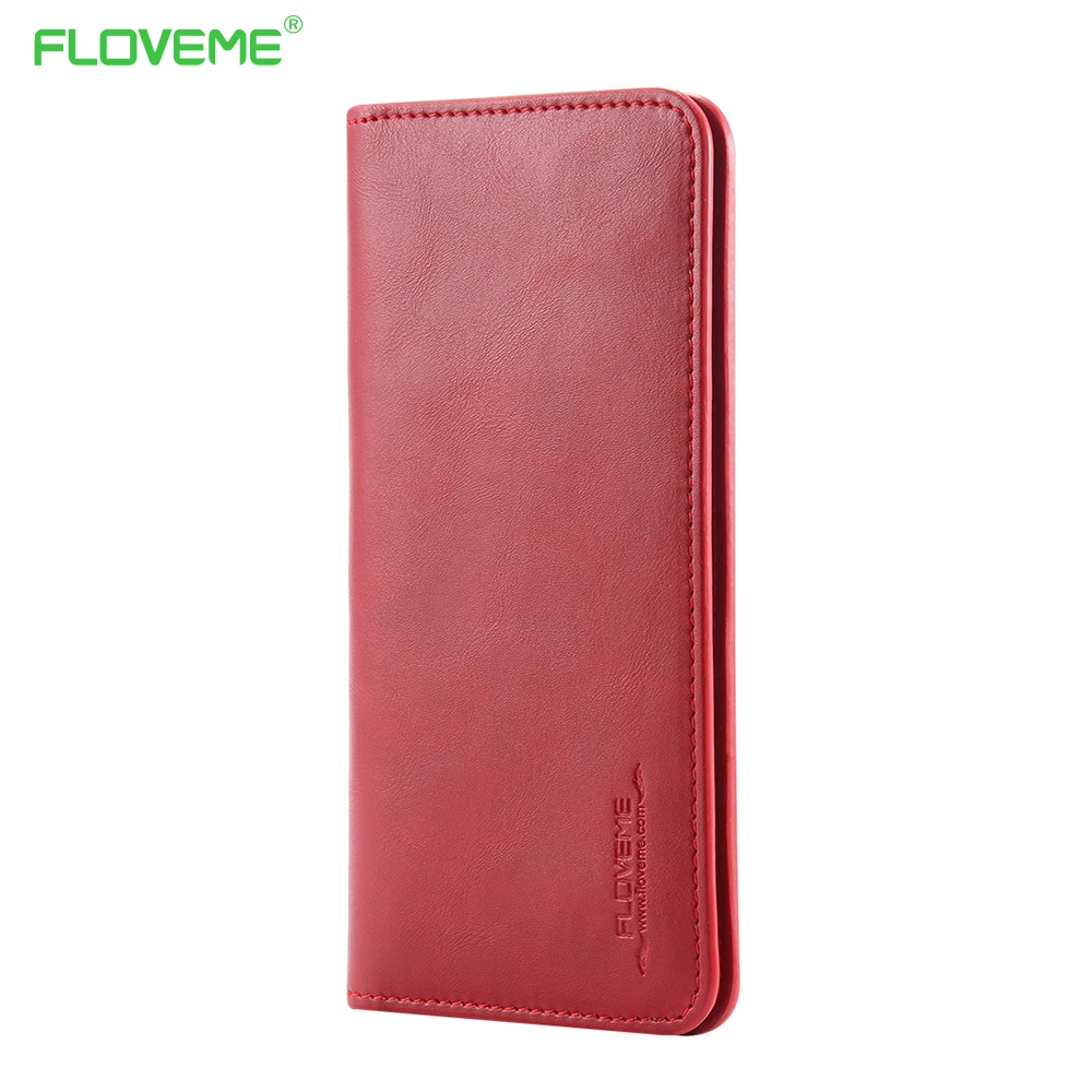 Чехол Кошелек FLOVEME из натуральной кожи для iPhone 7 Plus 6S 6 искусственная кожа 5