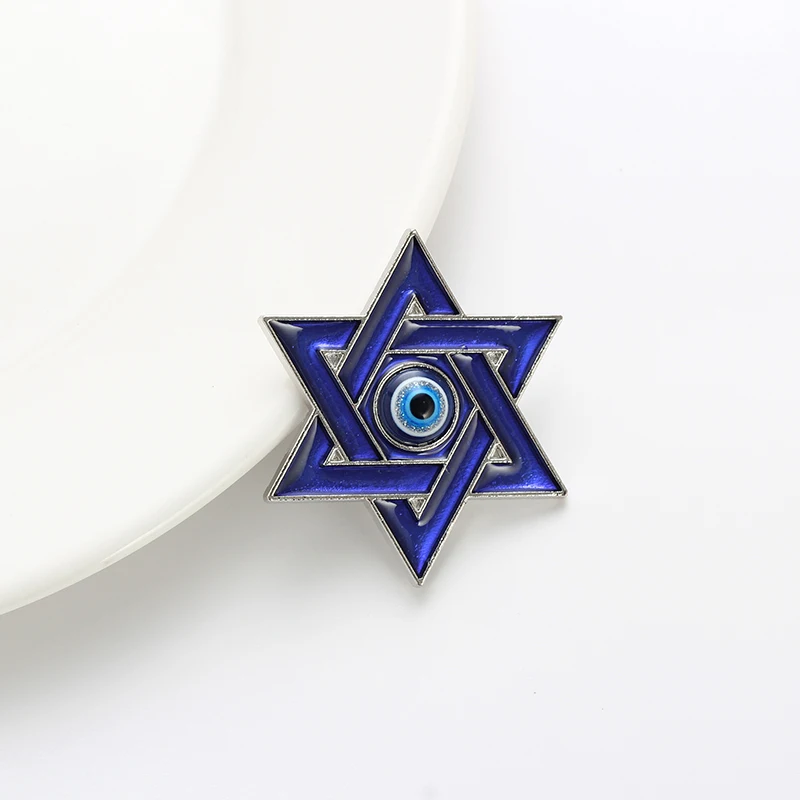 MEIBEADS Мода Evil Eye сплав Синяя Звезда Шарм Синий глаз для холодильника магнит &amp