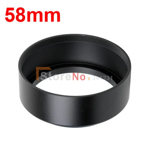 

2pcs 58mm Standard Metal Lens Hood for DSLR Camera 58mm filter thread lens