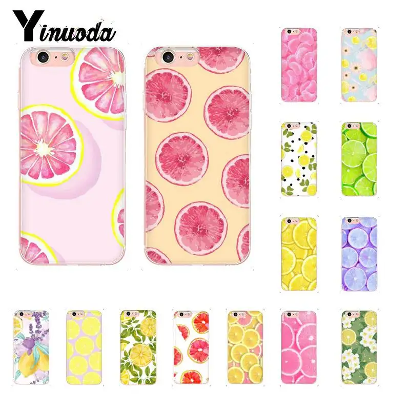 

Yinuoda Summer refreshing fruit grapefruit lemon Art Phone Cover for iPhone8 7 6 6S Plus X XSMAX 5 5S SE XR 10 11 11pro 11promax