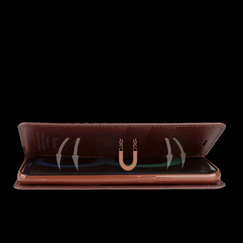 Luxury Hanman Business HQ Real Leather Case For Xiaomi Redmi 9 Flip Wallet Book Pouch Soft Cover On Redmi9 Bag + Rope | Мобильные