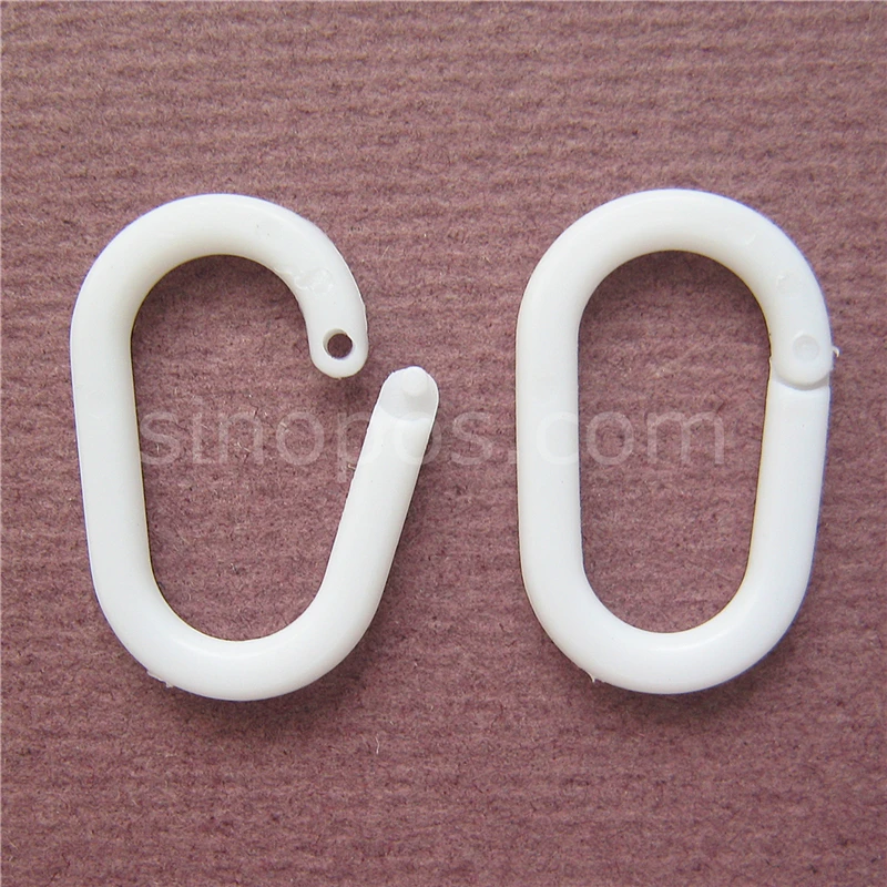 Пластиковое овальное кольцо 22 мм для переплета карточек и книг коллекционное