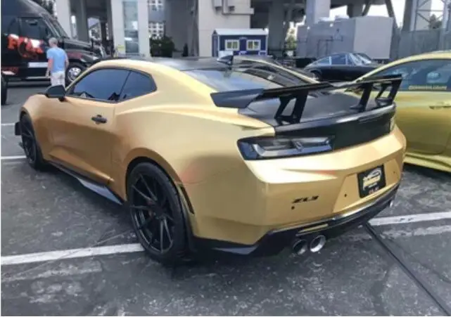 Неокрашенный спойлер 1LE для багажника из углеродного волокна/АБС подходит Chevrolet