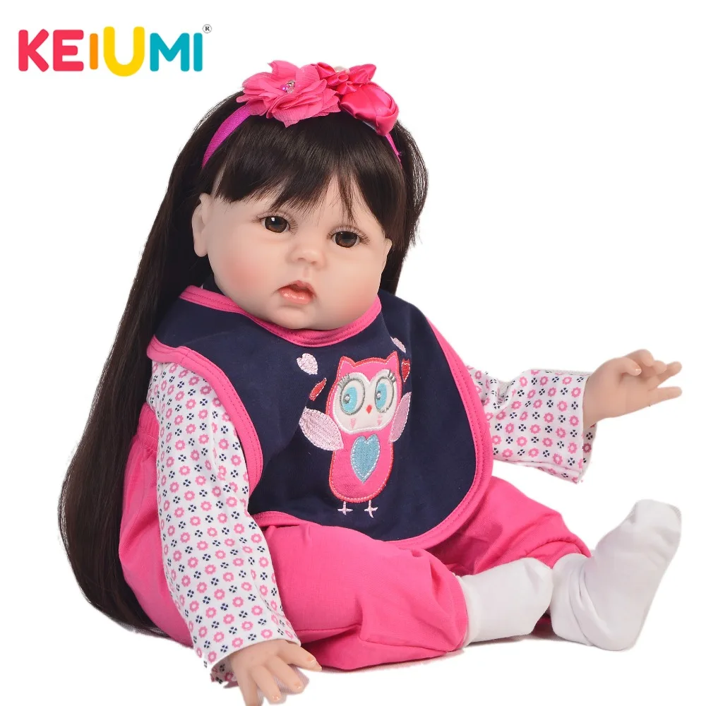KEIUMI Princess 22 дюйма кукла для новорожденных ткань Реалистичная милая Детская