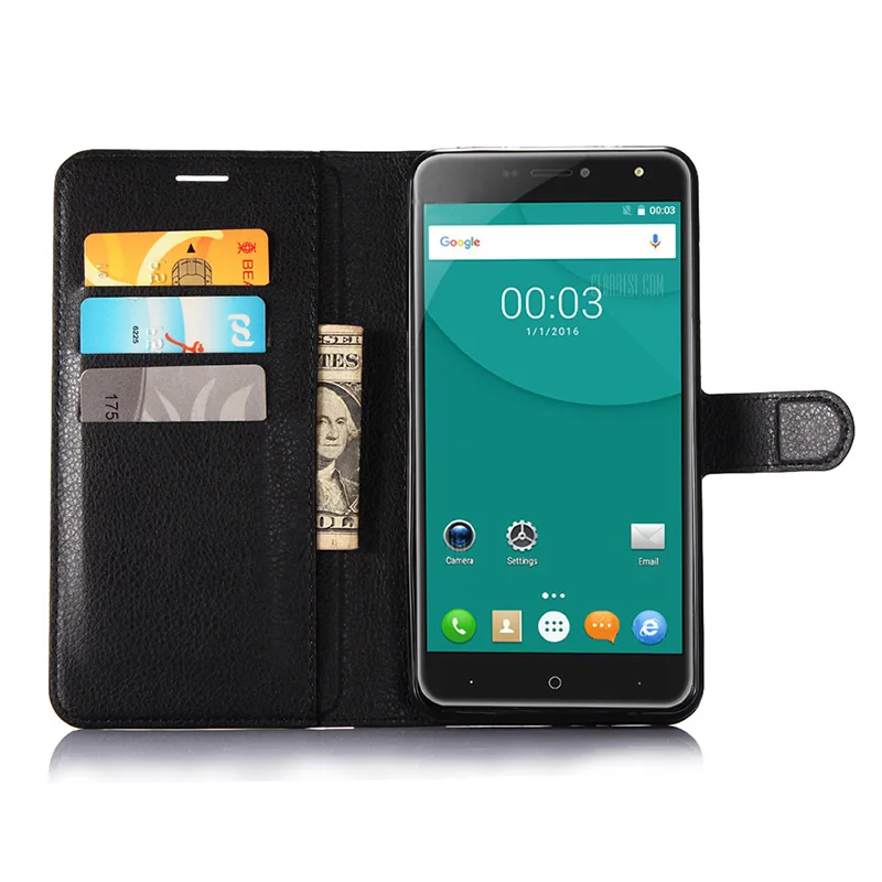 Винтажный деловой Чехол Для Doogee X9 Mini из искусственной кожи задняя крышка для