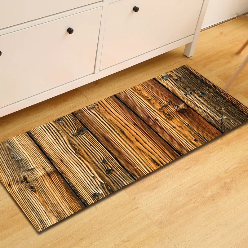 zeegle wood printed area rug for living room anti slip carpet for children bedroom carpet bedside rugs absorbent kitchen mats free global shipping