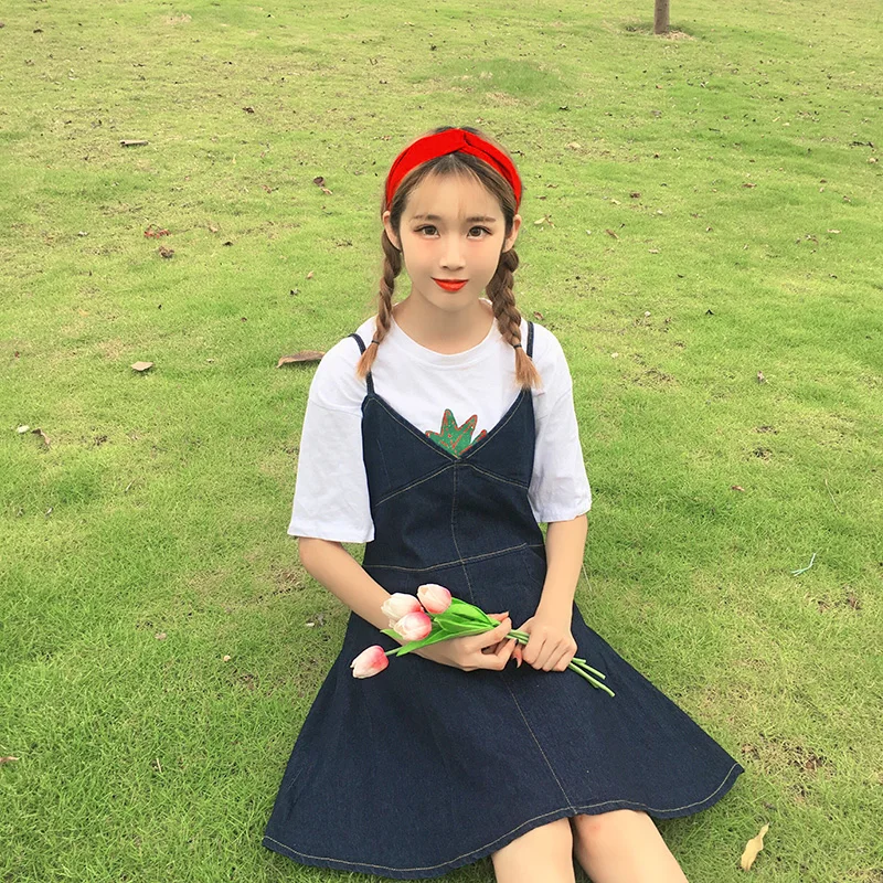 Hzirip Для женщин Летнее платье из джинсовой ткани 2017 без рукавов Мини Спагетти Sexy