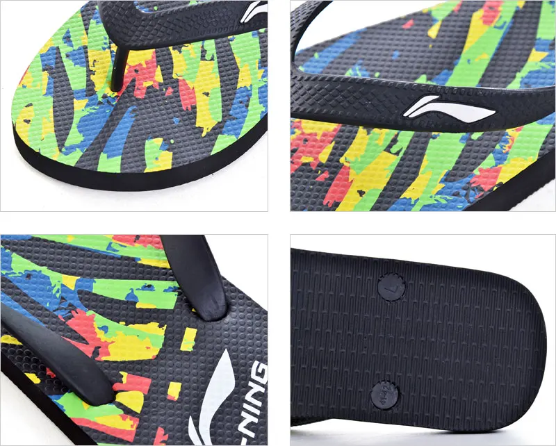 Li-Ning/Мужские Спортивные Профессиональные сандалии с графическим рисунком; пляжная уличная подкладка; светильник; дышащая Спортивная обувь; тапочки; ALSP007 XMT308