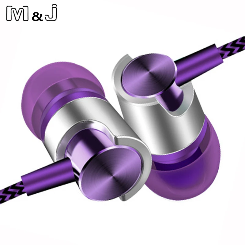 M& J J7, 3,5 мм, портативные стерео наушники с басами, наушники с канатной проволокой, гарнитура с микрофоном для iPhone, Xiaomi, huawei, samsung
