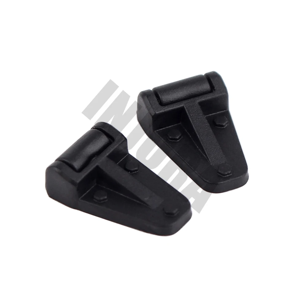 INJORA 1Set TRX4 Black Plastic Intake Grille Cover & Engine Hinge for 1:10 RC Crawler Traxxas TRX 4 Body|rc hinge|traxxas bodyplastic hinge |