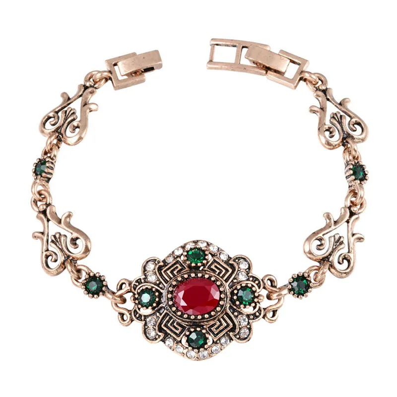 Бренд Joyme Thailand Charm браслеты для женщин Винтажный Золотой цветок Lucky Bracelets Hhomme Bijoux