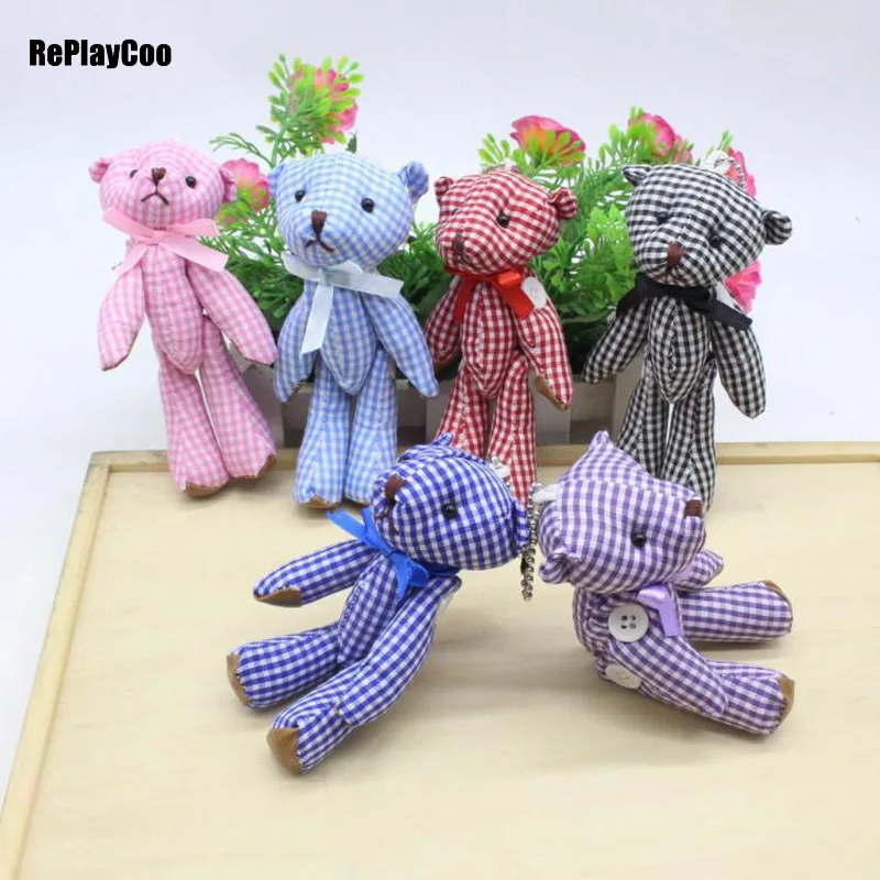 Мини-плюшевый мишка мягкие игрушки 11 см 5 шт./лот маленький подвеска pelucia детский